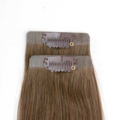 Nahtlose Clip Haare PU Haare Indische Clip in Haarverlängerung ohne Verwicklung und ohne Vergießen