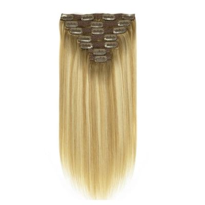Remy-Haar-Lange-Gerade-Clip-Haarverlängerung mit 0,200 kg Gesamtgewicht