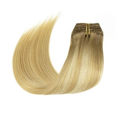 Remy-Haar-Lange-Gerade-Clip-Haarverlängerung mit 0,200 kg Gesamtgewicht