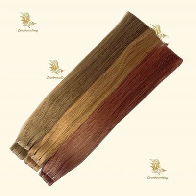Straight Style Multicolor Tape Ins Doppel gezogenes unsichtbares PU-Tape Haarverlängerungen