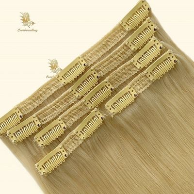 100 g /pc menschliches Haar unverarbeitetes Jungfrau Remy russische Haarspitzen Clip in Haarverlängerungen