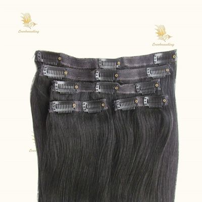 100 g /pc menschliches Haar unverarbeitetes Jungfrau Remy russische Haarspitzen Clip in Haarverlängerungen