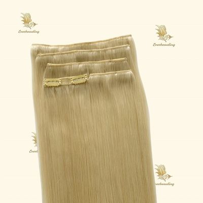 Remy Human Hair Clip Ins Doppelt gezogener Clip auf Haarverlängerungen vorgebundene Style Clips