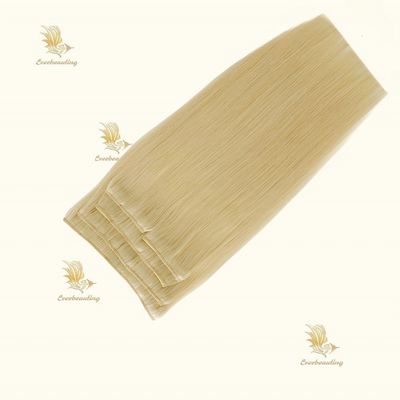 Remy Human Hair Clip Ins Doppelt gezogener Clip auf Haarverlängerungen vorgebundene Style Clips
