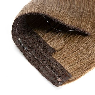 Remy Haloin Haarverlängerungen Menschliches Haar mit vorgebundenem Stil und unsichtbarem Kopfband