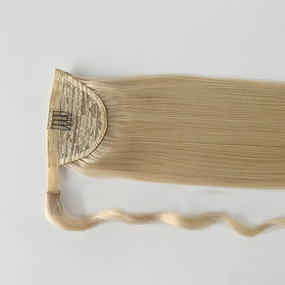 Gerade menschliche Haare Pferdeschwanz Verlängerung PE-230829 20 Zoll Kinky Gerade / Locken Pferdeschwanz