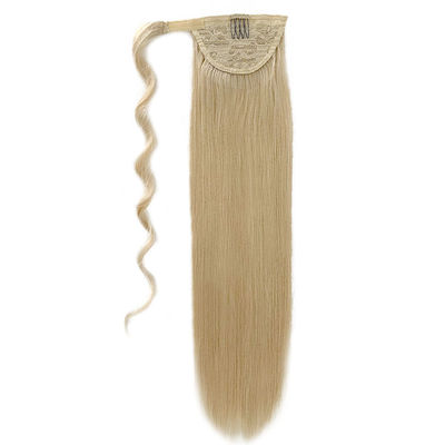 Gerade menschliche Haare Pferdeschwanz Verlängerung PE-230829 20 Zoll Kinky Gerade / Locken Pferdeschwanz