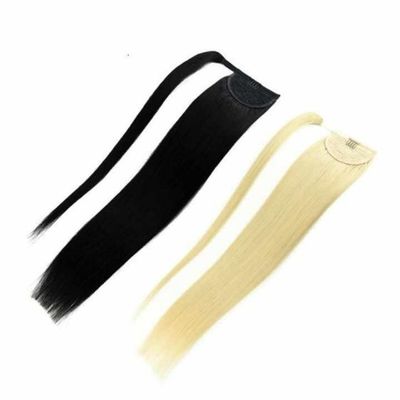 Rohes menschliches Haar Pferdeschwanzverlängerungen Farbstoff 50,00cm * 8,00cm * 3,00cm Paketgröße