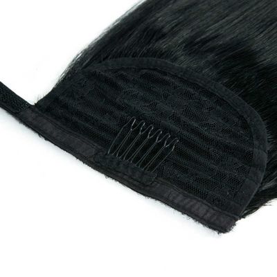100% menschliches Remy Jungfrau Haar Pferdeschwanz Haarverlängerungen Anpassung an Ihren Fingerspitzen