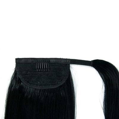 100% menschliches Remy Jungfrau Haar Pferdeschwanz Haarverlängerungen Anpassung an Ihren Fingerspitzen
