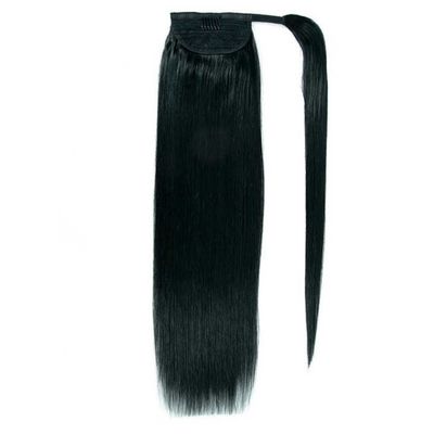 Brasilianische Haare Pferdeschwanz Erweiterungen Gerade Stil Umwicklung menschliches Haar Pferdeschwanz US