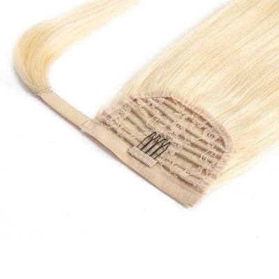 Remy-Haar brasilianische lockige Wickel um Pferdeschwanz menschliches Haar ohne Verwicklung