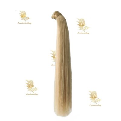 100% menschliches Haar Remy Pferdeschwanz Gerade Stil Farbstoff russisches Haar