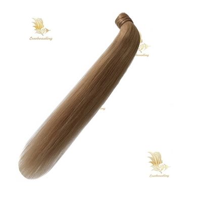 Band-240527 Muti-Farbe Volldickend Kinky Locken Pferdeschwanz Haarverlängerungen mit Muti-Farbe