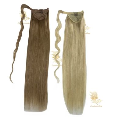 Remy Human Hair Ponytail Hairpiece 100% unverarbeitet brasilianisch Geschätzte Lieferzeit
