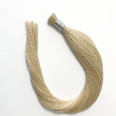 Blonde Bone Straight Human Hair Extension Doppel gezeichnet mit 0,300 kg Paket Bruttogewicht