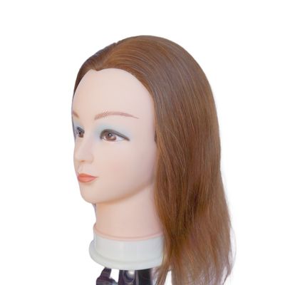 100% menschliches Haar Training Head Mannequin Kopf für die Praxis professionelle Training-Tool