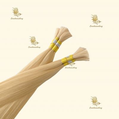 Straight Style 12A Grade Blonde Farbe Menschenhaar Bündel 22 24 26 Zoll Anfangszahlung