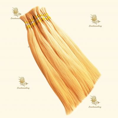 Straight Style 12A Grade Blonde Farbe Menschenhaar Bündel 22 24 26 Zoll Anfangszahlung