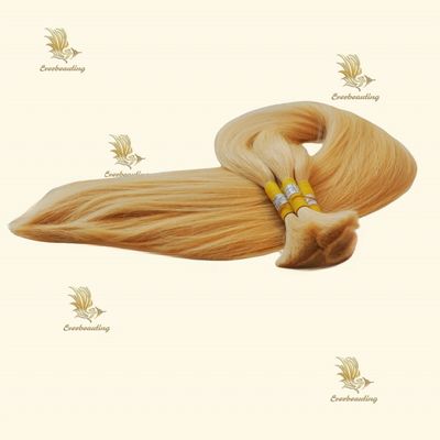 Straight Style 12A Grade Blonde Farbe Menschenhaar Bündel 22 24 26 Zoll Anfangszahlung