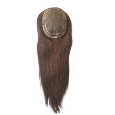 Mono Spitze Jungfräuliche menschliche Haartöpfe für Frauen mit dünner werdendem Haar im europäischen Haartyp