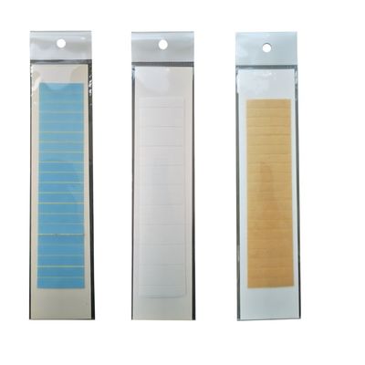 Versandkosten Blau Weiß Gelb Haarverlängerungsband Perücke Kleberolle HT-230830