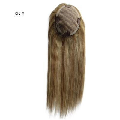 16 Zoll Mono Topper Handgebundenes Monofilament menschliches Haar Stück mit niedrigen Versandkosten