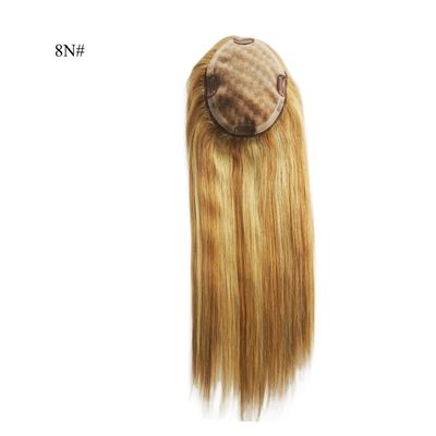 16 Zoll Mono Topper Handgebundenes Monofilament menschliches Haar Stück mit niedrigen Versandkosten