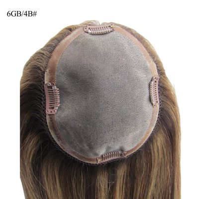 Mono-Basis jüdischer Koscher-Topper für Frauen 5.5X6 Prim-Prime-Kutikula-Ausgerichtetes Haarstück
