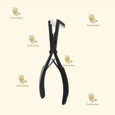 Haarextensions-Plier professionelles schwarzes Farbband in Haare Zangen aus Edelstahl