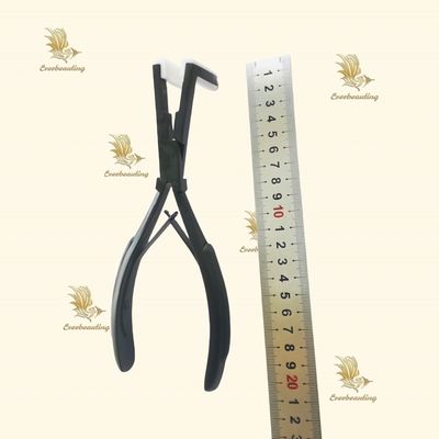 Haarextensions-Plier professionelles schwarzes Farbband in Haare Zangen aus Edelstahl