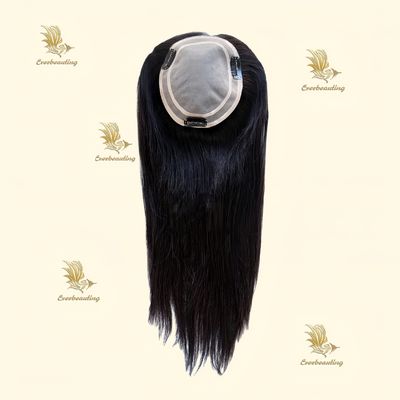 Handwerkstechnologie Kleine Größe Seitenteil menschliches Haar natürliche Farbe Toupee Perücke für Frauen