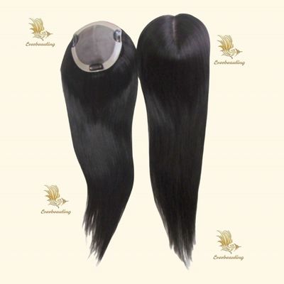 Handwerkstechnologie Kleine Größe Seitenteil menschliches Haar natürliche Farbe Toupee Perücke für Frauen