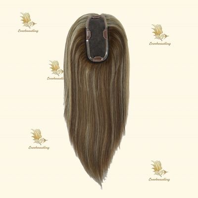 5*6.5 Zoll Doppelknoten Mono PU Haartopper für Frauen Unsichtbare Monofilament Seidenbasis