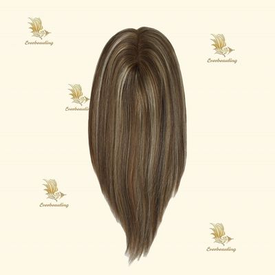 5*6.5 Zoll Doppelknoten Mono PU Haartopper für Frauen Unsichtbare Monofilament Seidenbasis
